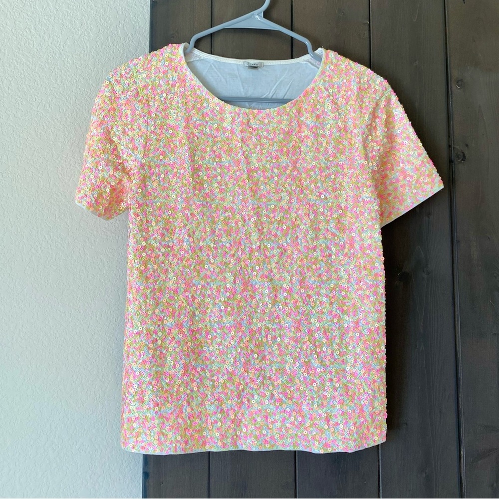 J. Crew Sequin Top